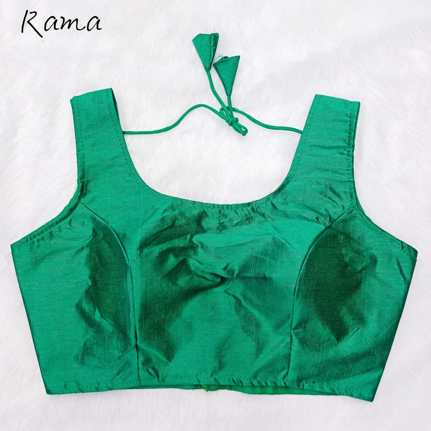 Sleeveless Crop top Phantom silk Padded Bollywood style Saree blouse