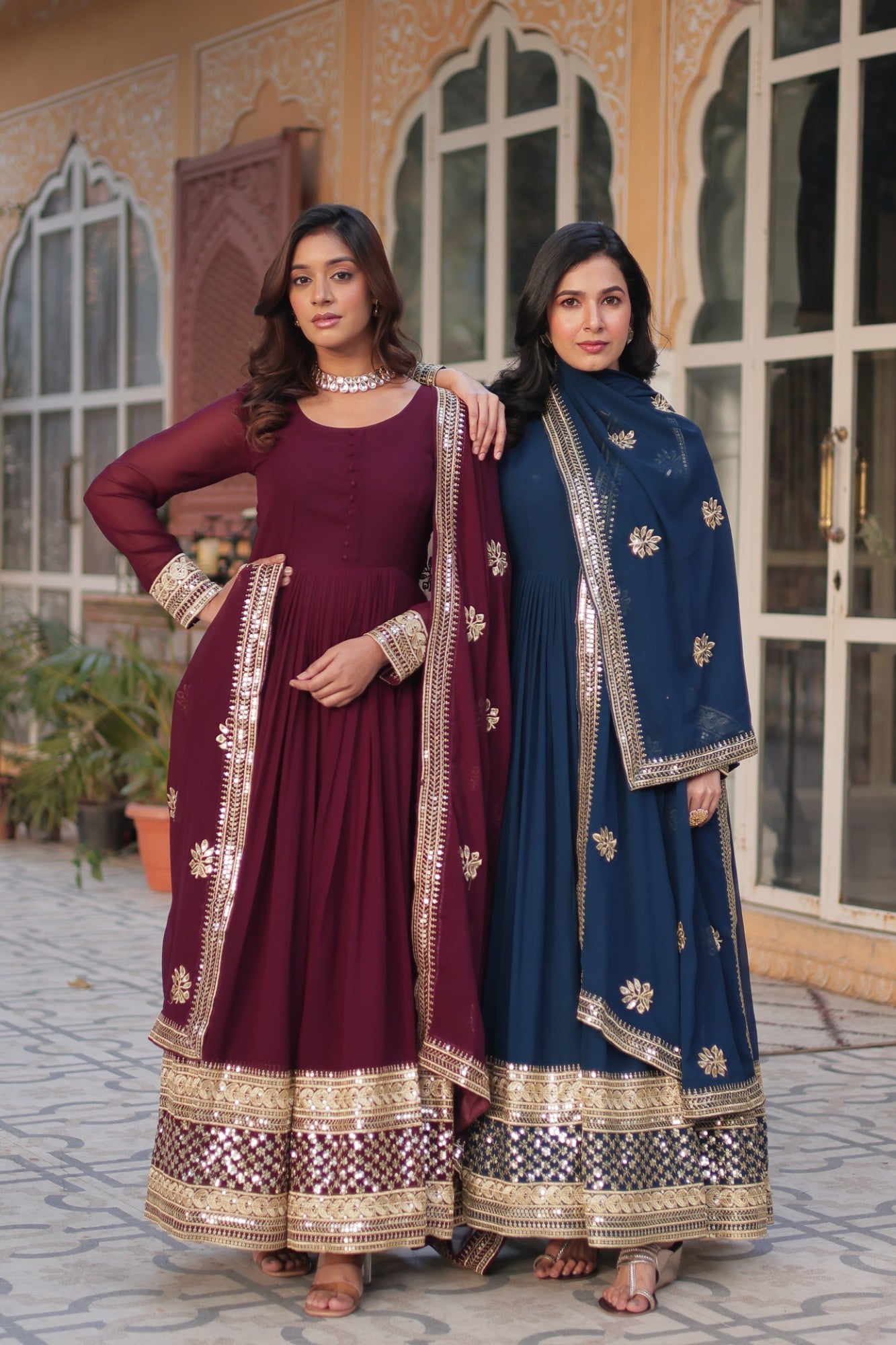 Readymade Gown with Dupatta Set Ethnic dress