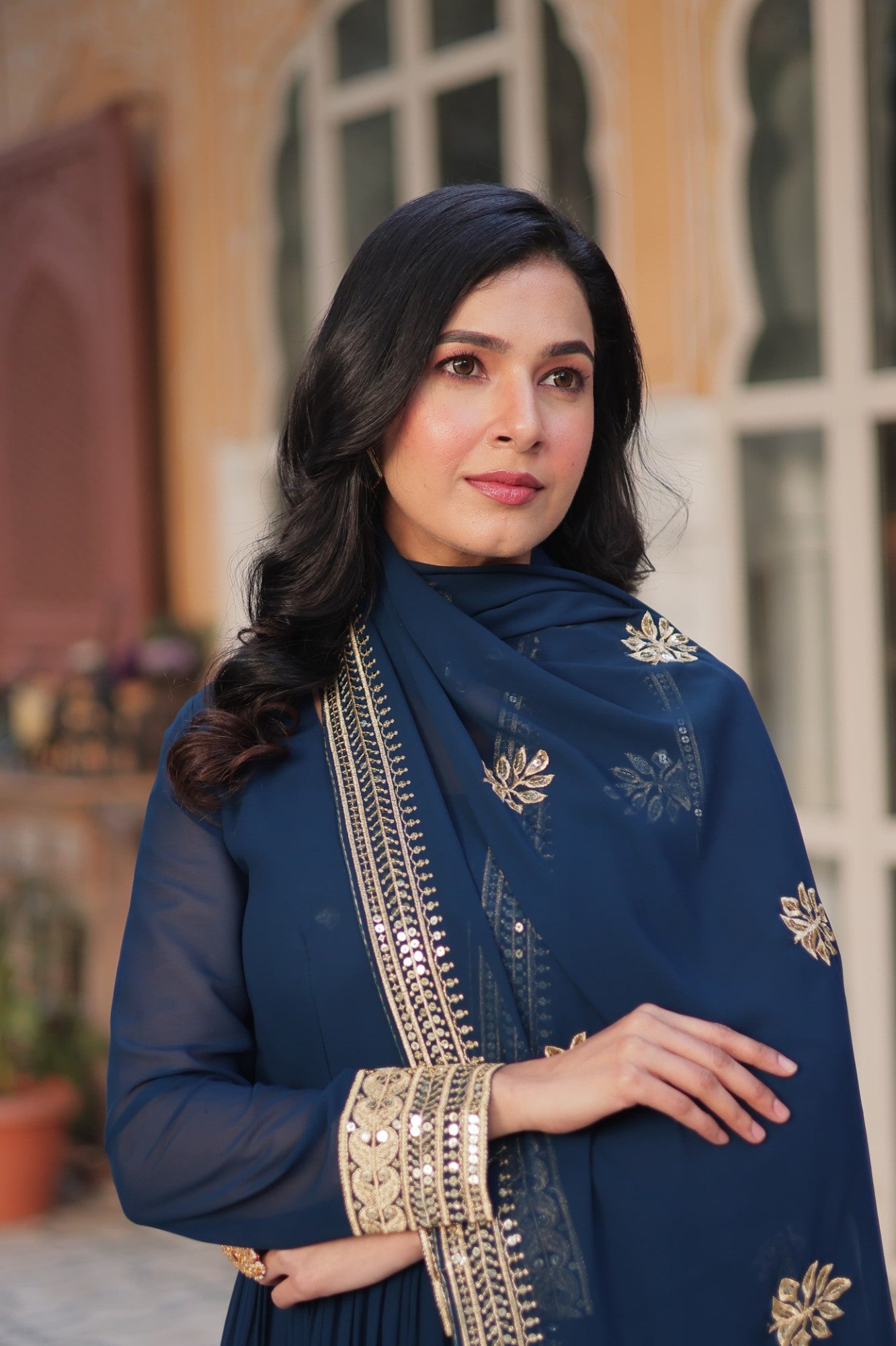 Readymade Gown with Dupatta Set Ethnic dress