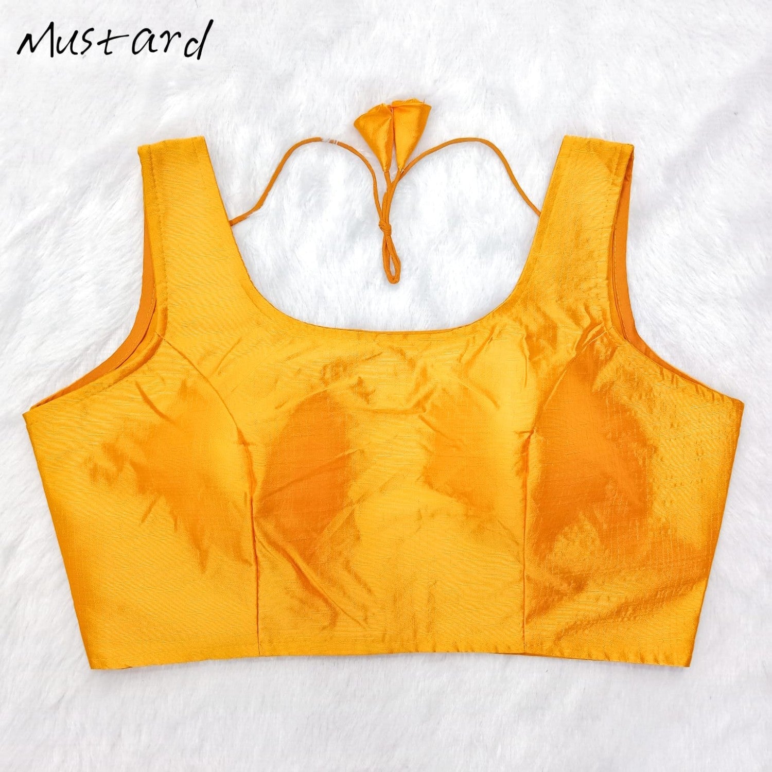 Sleeveless Crop top Phantom silk Padded Bollywood style Saree blouse