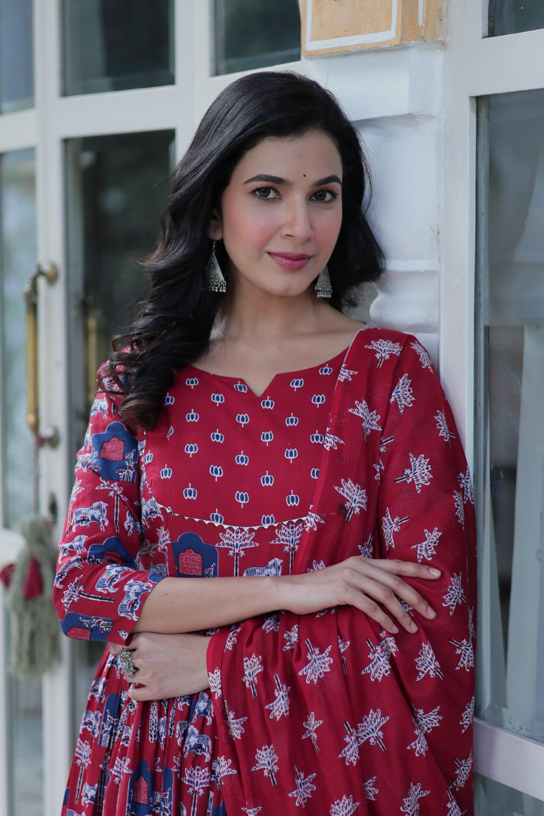 Readymade Kurta with pant Pure cotton Printed kurta with dupatta Ethnic kurta