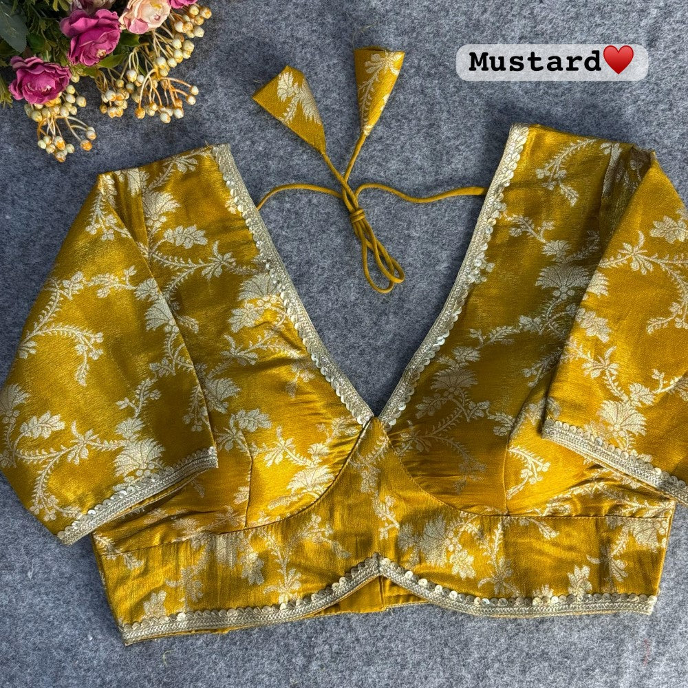Deep v neck Pure cosmos viscose jacquard silk blouse Women's wear Padded blouse