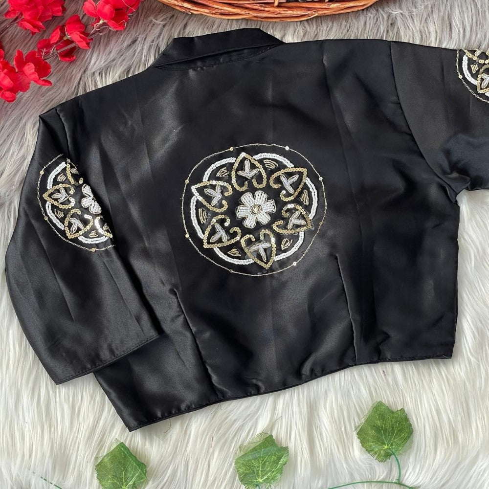 Readymade Hand work Pure silk fabric blouse Women's top wear blouse Padded Blouse