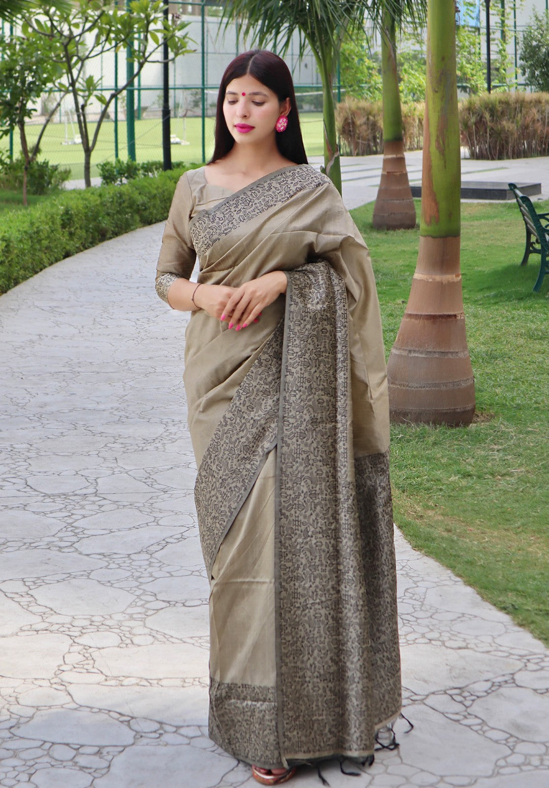 Banglori raw silk fabric saree with rich weaving pallu work Handloom saree blouse