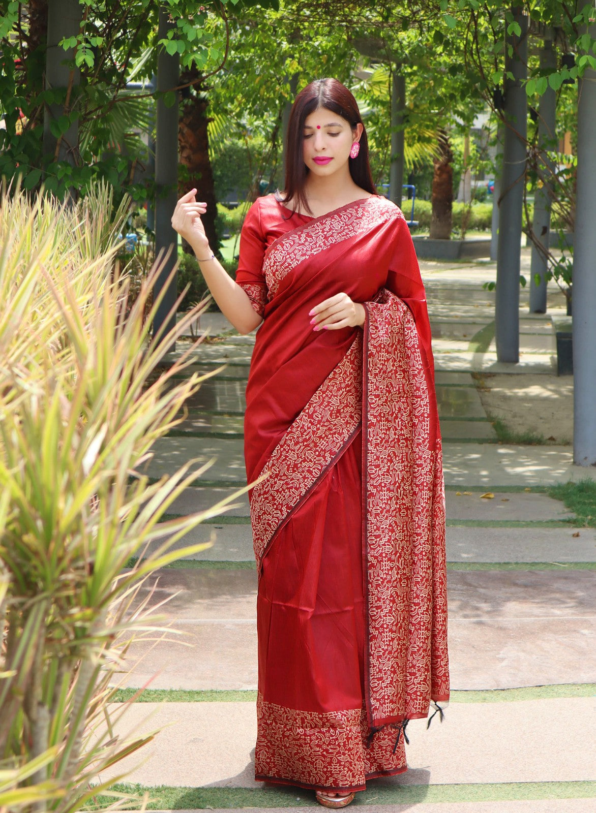 Banglori raw silk fabric saree with rich weaving pallu work Handloom saree blouse