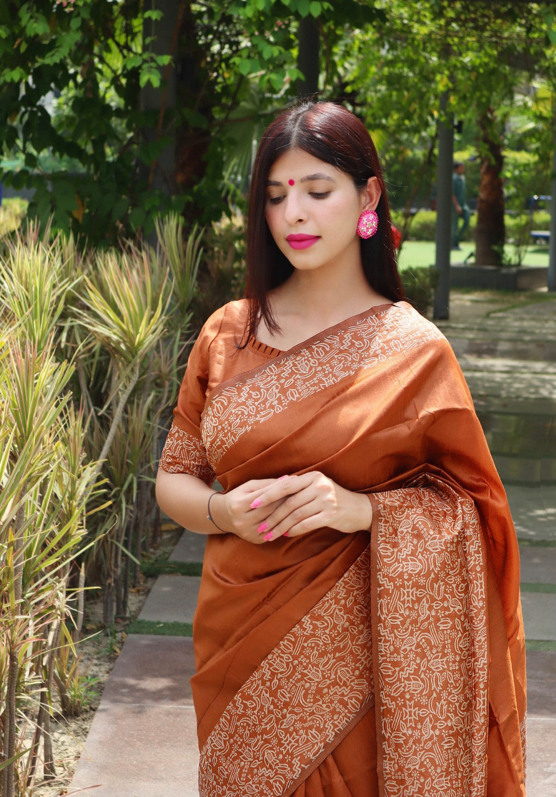 Banglori raw silk fabric saree with rich weaving pallu work Handloom saree blouse