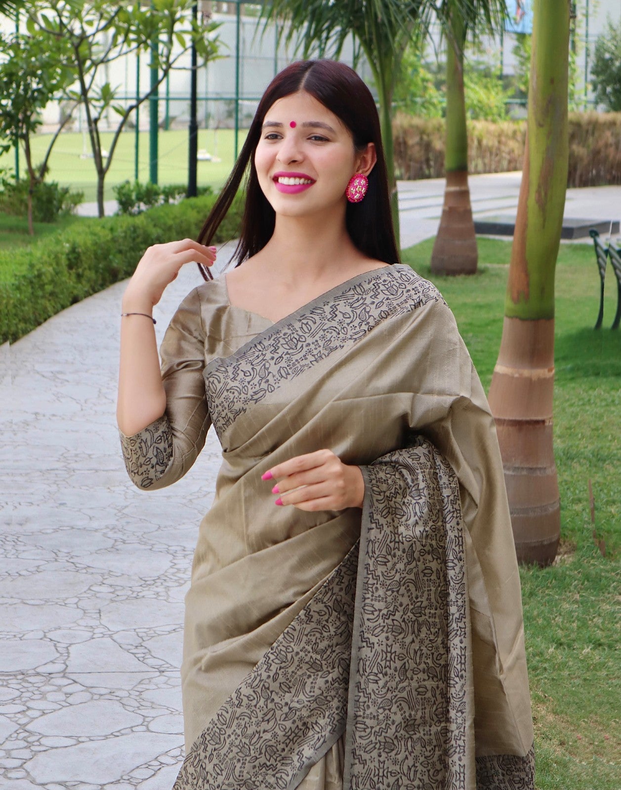 Banglori raw silk fabric saree with rich weaving pallu work Handloom saree blouse