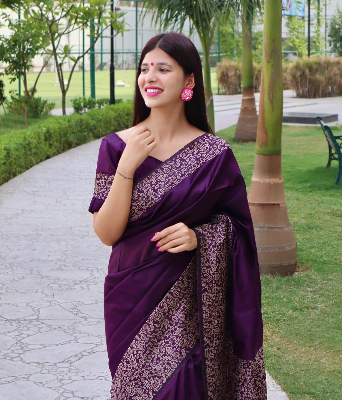 Banglori raw silk fabric saree with rich weaving pallu work Handloom saree blouse